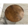 Table basse 60x60 cm en manguier et émail vert | Seconde Main