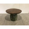 Tavolino 60x60 cm in mango e smalto verde | Mobili Macabane