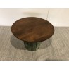 Tavolino 60x60 cm in mango e smalto verde | Mobili Macabane