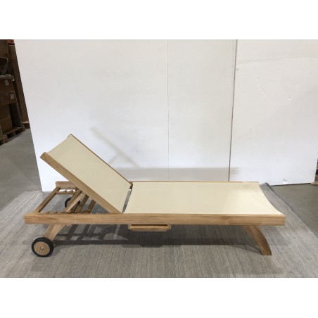 Sonnenliege Textilene beige - FUN MACABANE