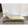 Beige textilene sun lounger - FUN MACABANE
