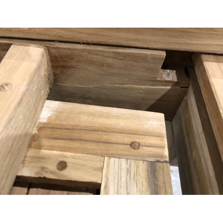 FUN - Garden Table for 6/8 People - Teak Wood - 150/200*90 cm