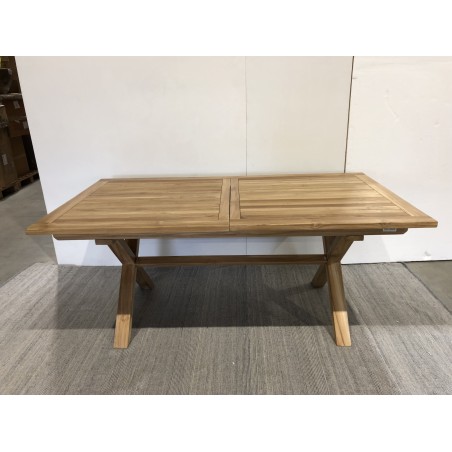 SECONDE MAIN - Table rectangulaire pieds croisés extensible