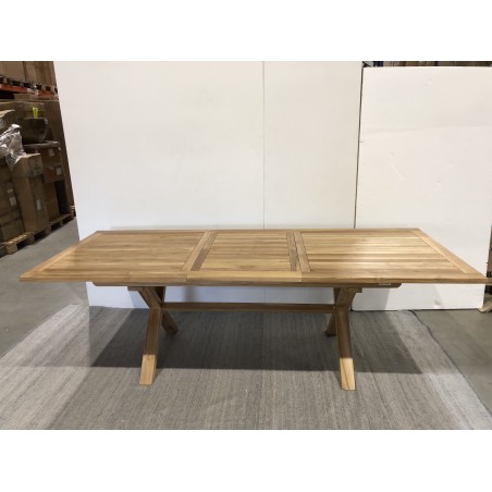 SECONDE MAIN - Table rectangulaire pieds croisés extensible