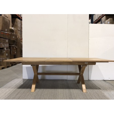 SECONDE MAIN - Table rectangulaire pieds croisés extensible