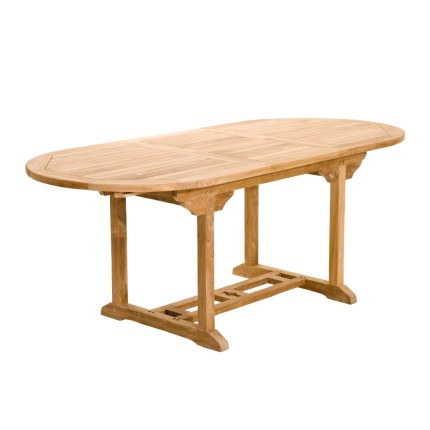 FUN - Garden Table for 6/8 People - Teak Wood - 150/200*90 cm