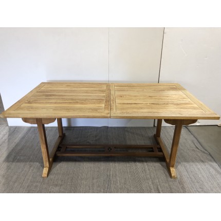 MAEVA Garden Table - Rectangular Teak Wood - 180/240 x 100 cm