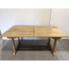 SECONDE MAIN - Table de jardin 8/10 personnes - rectangulaire extensible 180/240 x 100 cm en bois Teck huilé