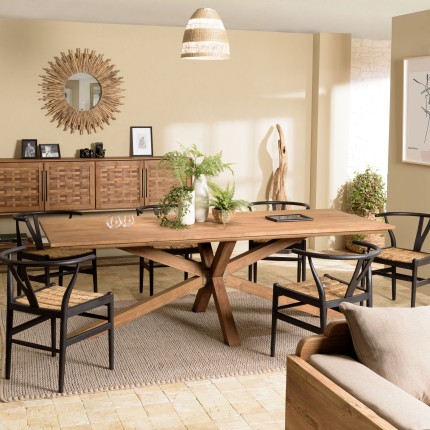 Esstisch SIXTINE aus recyceltem Teakholz
