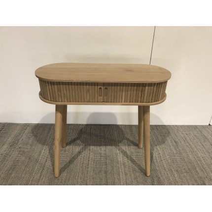 Console ovale 80x30cm en bois | Macabane seconde main