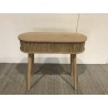 Console ovale 80x30cm en bois couleur naturelle | Macabane