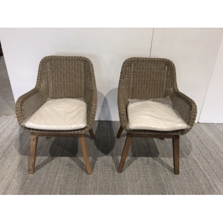 Lot 2 fauteuils jardin rotin synthétique | Seconde Main