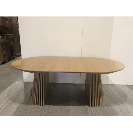 SECONDE MAIN - Table à manger ronde extensible L120/160/200