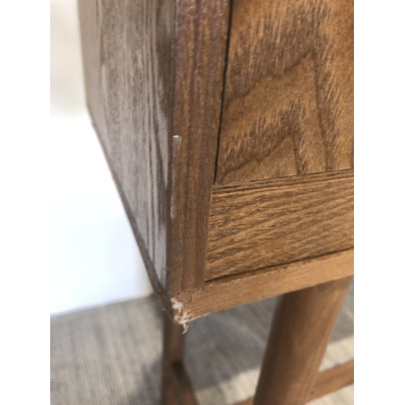 Konsole aus naturfarbenem Holz 2 Schubladen - Macabane Möbel