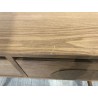 Natural-coloured wooden console table with 2 drawers - Macabane Furniture