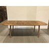 Extendable garden table in oiled acacia wood, 180/240 x 110 cm | SECOND LIFE