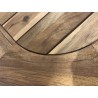 Extendable garden table in oiled acacia wood, 180/240 x 110 cm | SECOND LIFE