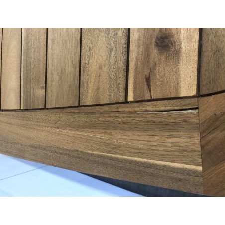 Extendable garden table in oiled acacia wood, 180/240 x 110 cm | SECOND LIFE