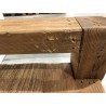 SANDY - Brown Chest of Drawers with 2 Drawers, Recycled Pine Wood