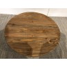 Ronde salontafel van gerecycled grenenhout | Macabane Meubelen