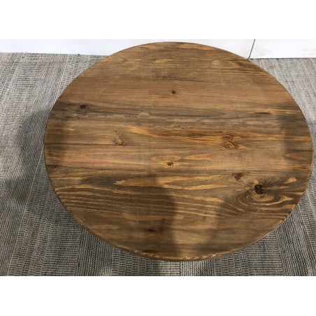 Round coffee table 70x70cm recycled pine | DANDY