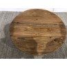 Ronde salontafel van gerecycled grenenhout | Macabane Meubelen