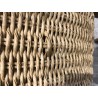 SECONDE MAIN - Lot de 2 fauteuils pliants acacia huilé et rotin synthétique