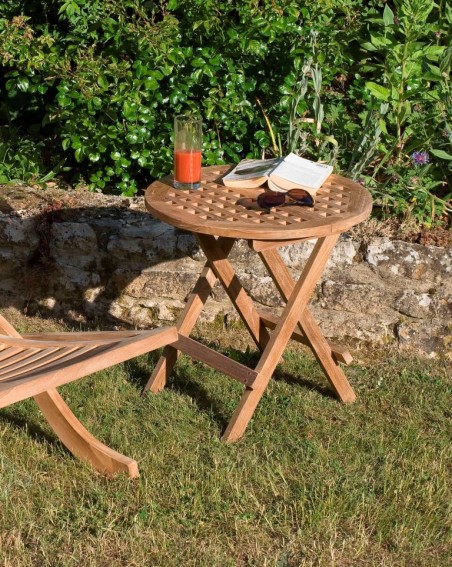 Premium Teak Wood Picnic Table 50x50cm - Durable Outdoor Furniture