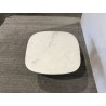 Mesa de centro 80x75 cm tablero de mármol blanco | Muebles Macabane