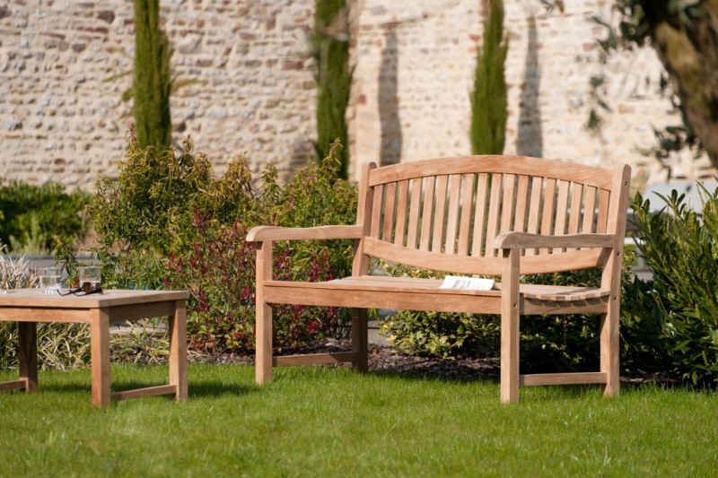 FUN - Oval Teak Garden Bench FUN - Oval Teak Garden Bench