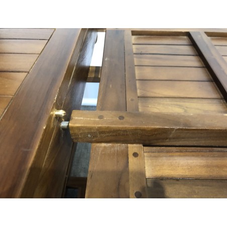 Table de jardin en bois Teck huilé | Seconde Main