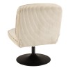 Beige AGATHE-draaifauteuil van ribfluweel | Macabane