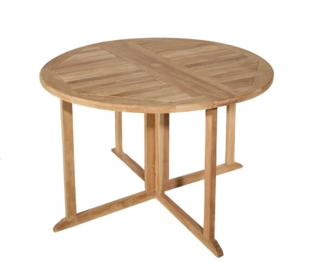 FUN - Round Teak Garden Table for 4/5 People