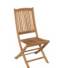Ensemble 2 chaises de jardin Lombock en teck