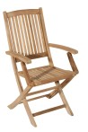 Set of 2 Lombock Teak Garden Armchairs - Premium Solid Teak Furniture