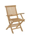 Ensemble 2 fauteuils jardin Java bois Teck