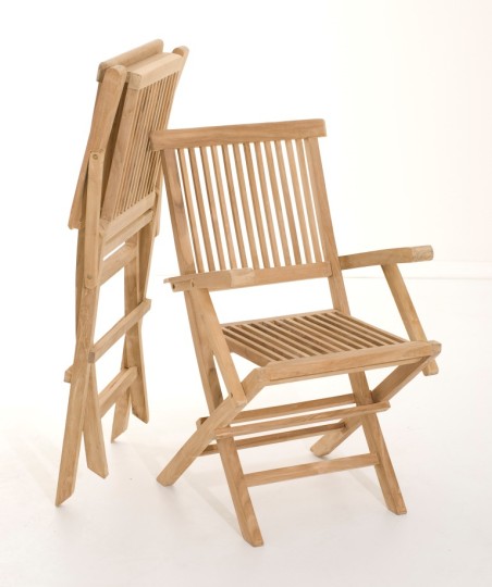 Ensemble 2 fauteuils jardin Java bois Teck
