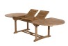 Table de jardin ovale en bois de teck - 10/12 personnes