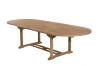 Premium Teak Garden Table for 10/12 People - Oval Double Extension 200/300*120 cm