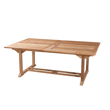 Premium Teak Garden Table for 10/12 People - Extendable 200/300 x 120 cm