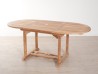 FUN Garden Table - Teak Wood - Oval - 120/180 x 90 cm