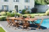 MAEVA Garden Table for 10/12 People - Rectangular Teak Wood