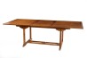 Table de jardin en bois Teck huilé - 180/240 x 100 cm