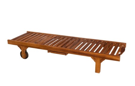 Bain de soleil en bois Teck huilé MAEVA