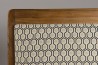 WALLY Hexagonal Teak Armchair with Green Scandi Fabric