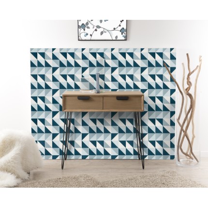 Console bois naturel MARGAUX - 2 tiroirs