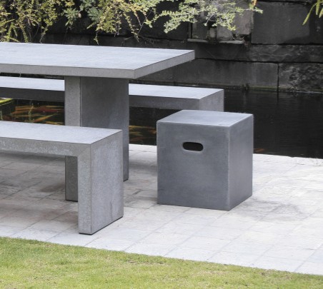 Cube de jardin en fibre de béton HECTOR