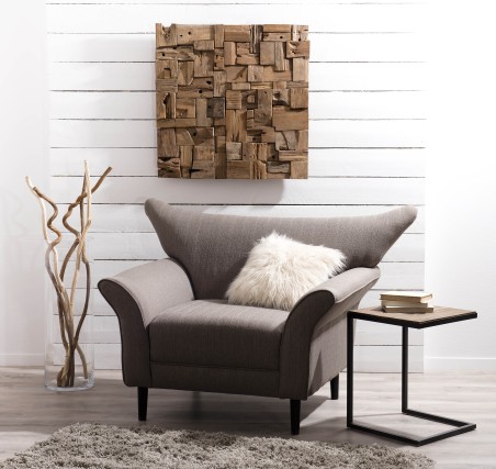 Décoration murale bois teck PAOLO 8