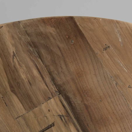 Table basse SIXTINE ronde teck recyclé 100x100cm