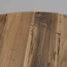 Table basse SIXTINE - Teck recyclé et métal noir 100x100cm